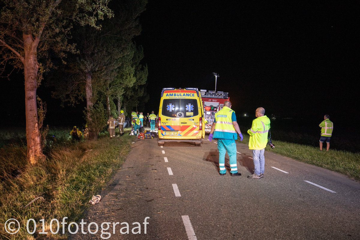 Melding ongeval Oudelandsedijk Dirksland