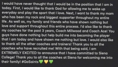 anajah_brown's tweet photo. my next home 💚💛 thank you @CoachJaques https://t.co/tP8fNs2sFC