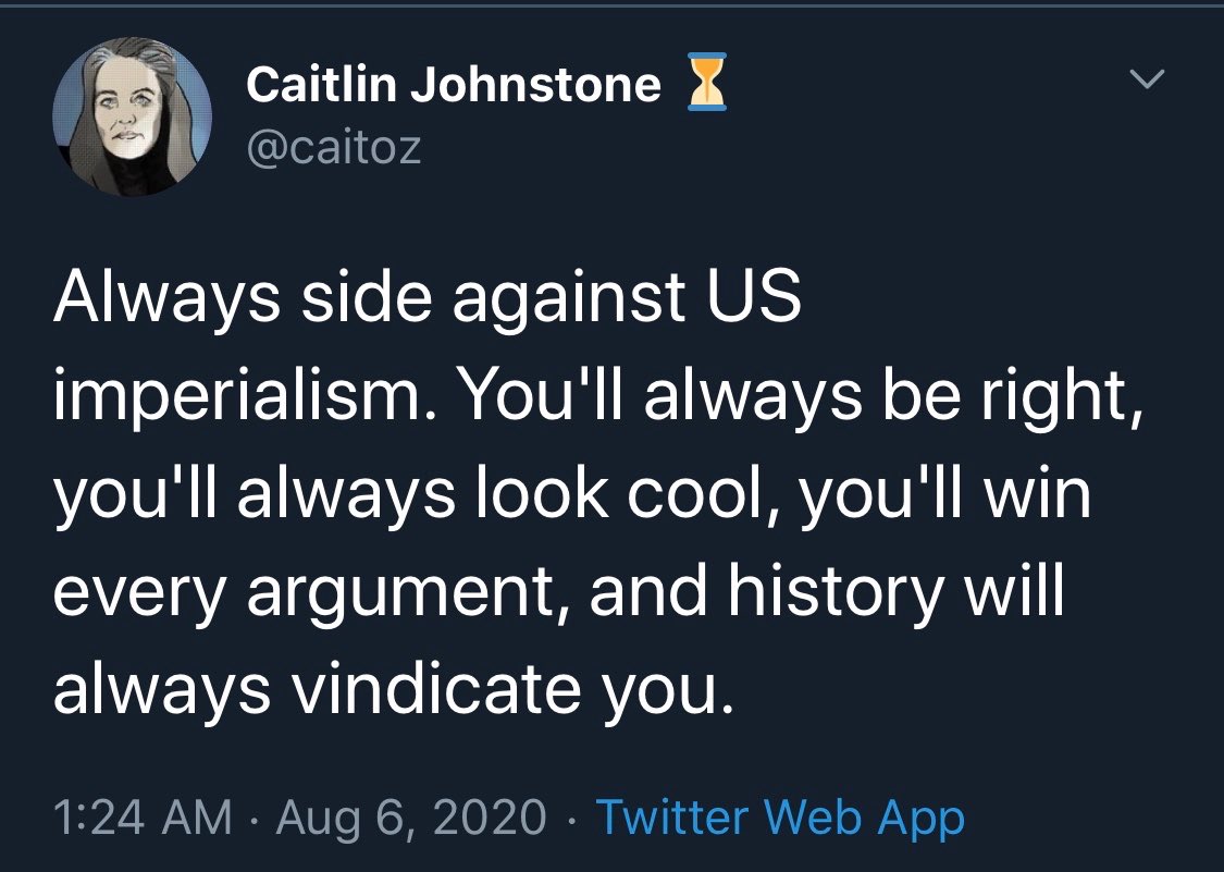 I have found the perfect distillation of this entire mentality in one tweet, written by an Australian war crimes revisionist. As I said, they revel in their own ignorance, they wear it like a badge of honour. They are as pathological as anti-vaxxers.
