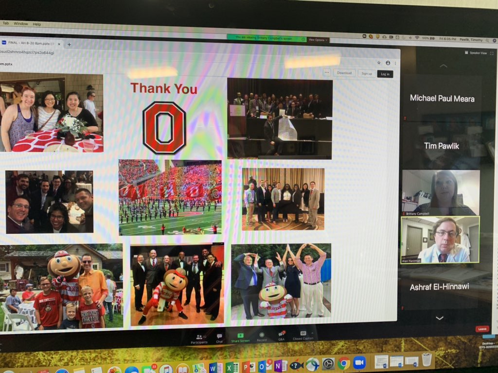 timpawlik's tweet photo. Thanks to the M4s who virtually joined us today @OSUSurgery @OSUWexMed @OSUCCC_James to learn more about THE @OhioState and our great residency program. The opportunities here are endless and the faculty and residents who make up our TEAM are top notch. #buckeye #residency = 😀 https://t.co/EVGerp9uNn