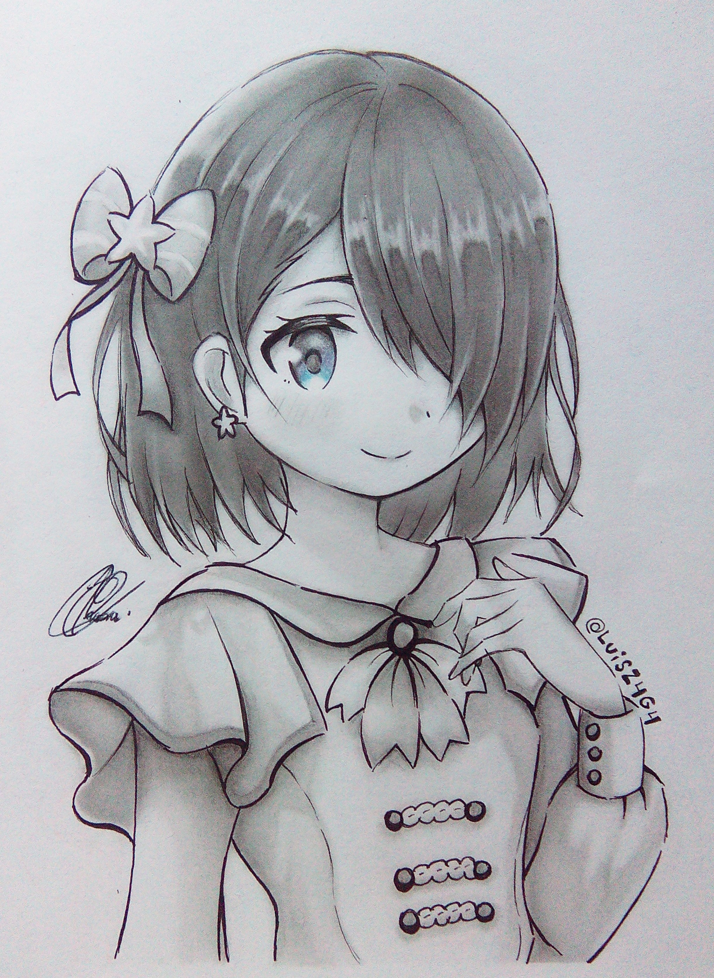 Luisz4g4 えのぐ 鈴木あんず I Hope You Like It Always Thanks For Supporting イラスト Illustration アニメ Anime Kawaii かわいい Moe 女の子 Animegirl Drawing お絵かき Traditionalart 鉛筆 Pencil