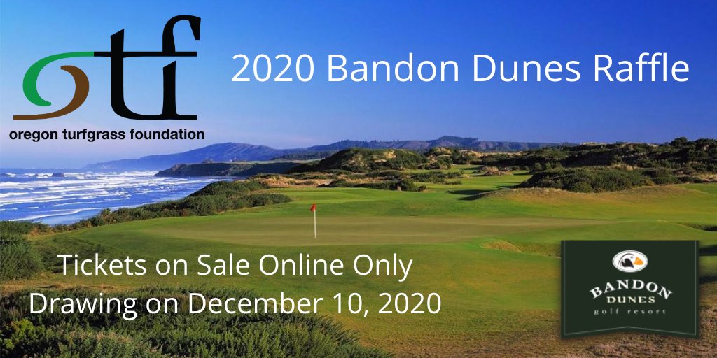 Thank you to our friends at <a href="/BandonDunesGolf/">Bandon Dunes</a> for your continued support and donation to our annual raffle.  Purchase raffle tickets online:  otf.eventgroovefundraising.com/otf2020 <a href="/osubeaverturf/">Oregon State Turf</a> <a href="/OregonGA/">Oregon Golf Association</a> <a href="/OregonGCSA/">OGCSA</a>