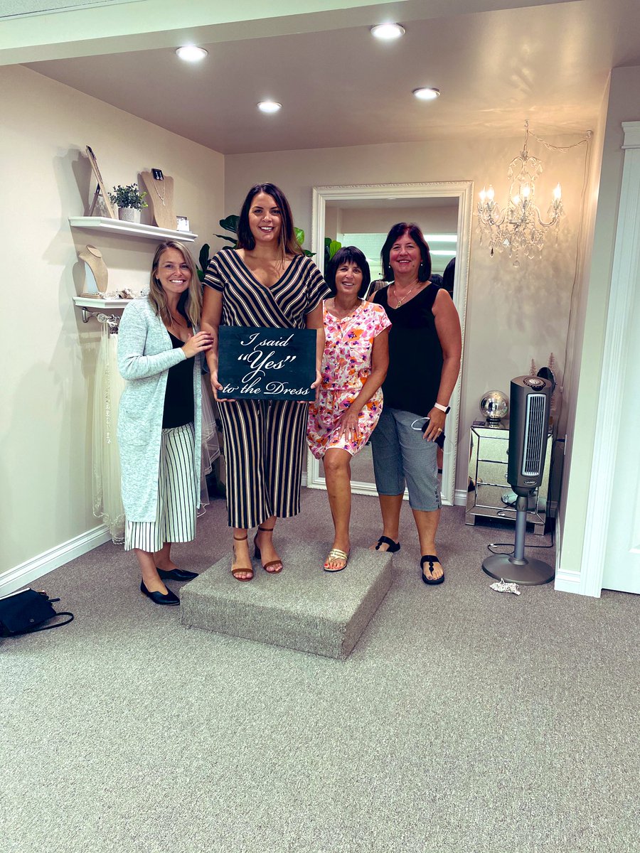 I have been waiting for this moment my whole life....I said “yes” to the dress. I was definitely the kid who had a collection of porcelain dolls in bridal gowns and would dream about wearing dresses just like them one day 😂.