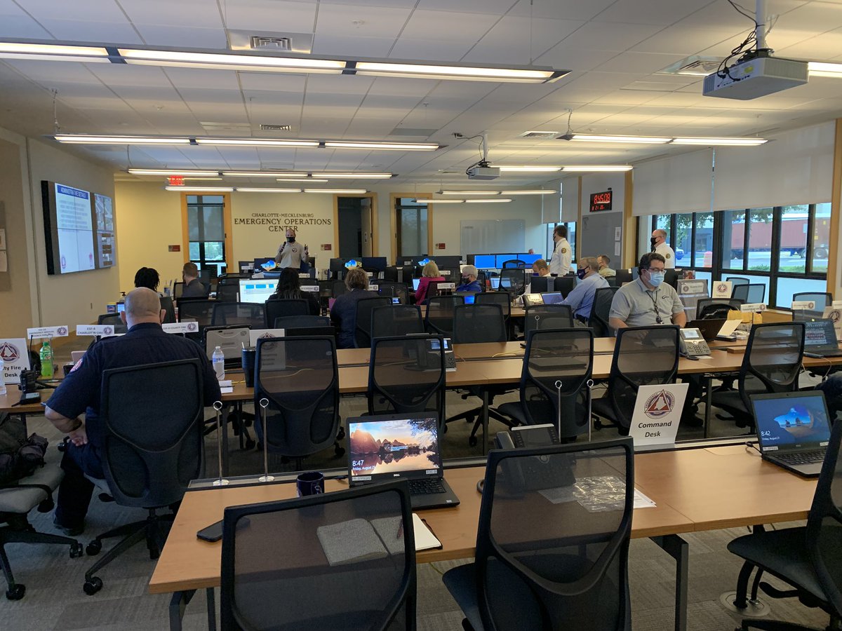 The Charlotte-Mecklenburg Emergency Operations Center (EOC) transitioned into activation for the Republican National Convention today in support of our partners. It’s truly a team effort & we’re thankful to work alongside fantastic local, state, & federal partners.