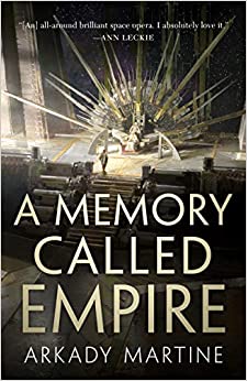 A MEMORY CALLED EMPIRE by Arkady Martine: Mahit, a farflung station’s ambassador to an empire, finds herself in the middle of a political revolution. 464 pages of ambitious queer women, the seduction of empires, Byzantine politics, lyrical prose, and power structures.