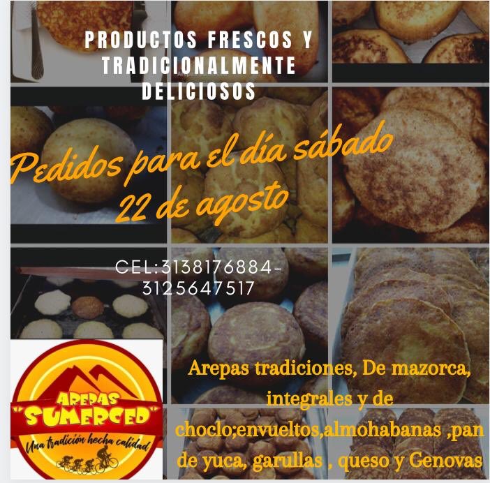 TerritorioBoy's tweet photo. Arepas boyacenses, almojábanas, envueltos, garullas, génovas !! @arepassumerced lleva la delicia de esta tradición a tu casa #BoyacáTerritorioDeSabores #Sábado https://t.co/T0ufDmrTrx