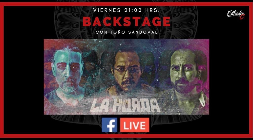 estudioctv's tweet photo. Esta noche, en #Backstage con @sandoval_canon revivimos la conversación  con el trío @_lahorda . Los esperamos como siempre a las 21 horas por el Facebook Live https://t.co/JKGiGXprb4