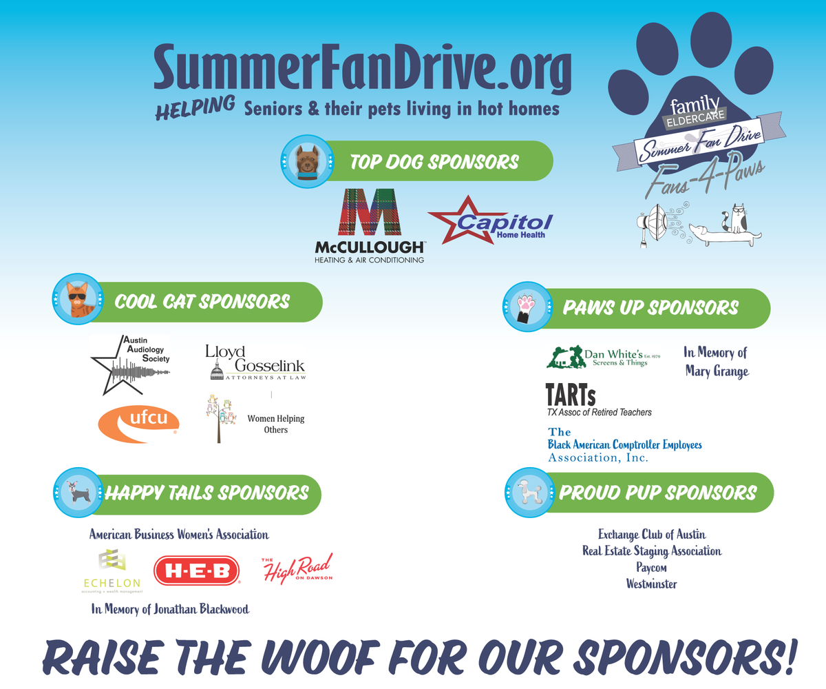 familyeldercare's tweet photo. ATTENTION HOOMANS: Mac the dog here from @McCulloughHVAC  Tomorrow drive yourself to @EasyTigerATX at the Linc 9a-12p. Drop off a new fan or $15 &amp; I'll make barking sure that the fans get to my friends who need them 👵🐕.  Get some swag &amp; raise the woof to #Fans4Paws sponsors! https://t.co/Ph446u3e1D