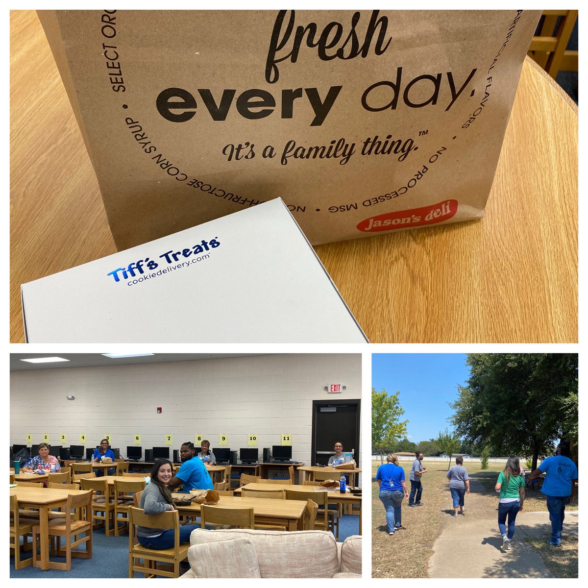 We lifted up our support staff with lunch today and then enjoyed a wellness walk around the campus. #gratitude <a href="/PadroEneida/">Eneida Padró</a>