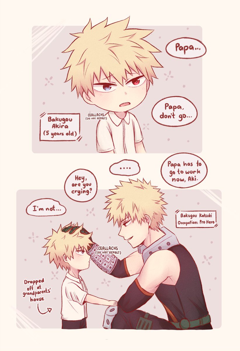 ?と?(家族パロ)
father-son dynamic (2/2)

#爆轟 #bakutodo #todobaku #bnhaoc 