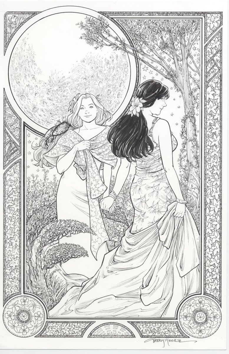 8 Terry Moore - his art made me realize why black and white art can often be better than work that is colored. His pencils are so much emotion and his facial expressions are pitch-perfect. Also underrated in the way he depicts action as well.