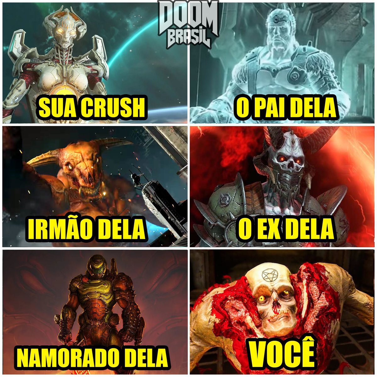 doom_brasil's tweet photo. 🤣🤣🤣🤣🤣🤣🤣

#Doom #DoomBrasil #DoomEternal #DoomSlayer #DoomGuy #Meme #Memegames #GamesFunny #GamerMeme #DoomMeme #Bethesda #idSoftware #Jogos #VideoGame https://t.co/3eqs416D35