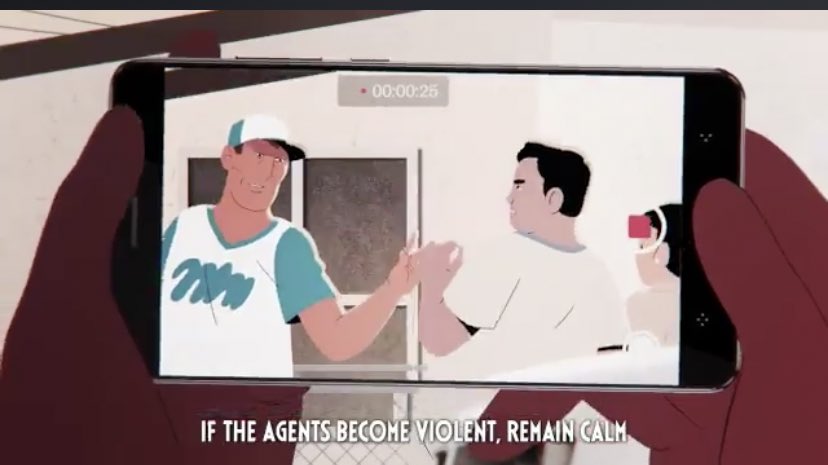 If the agents become violent, remain calm and allow your footageto speak for itself. If you do narrate, focus on facts, such as time of day and number of agents.
