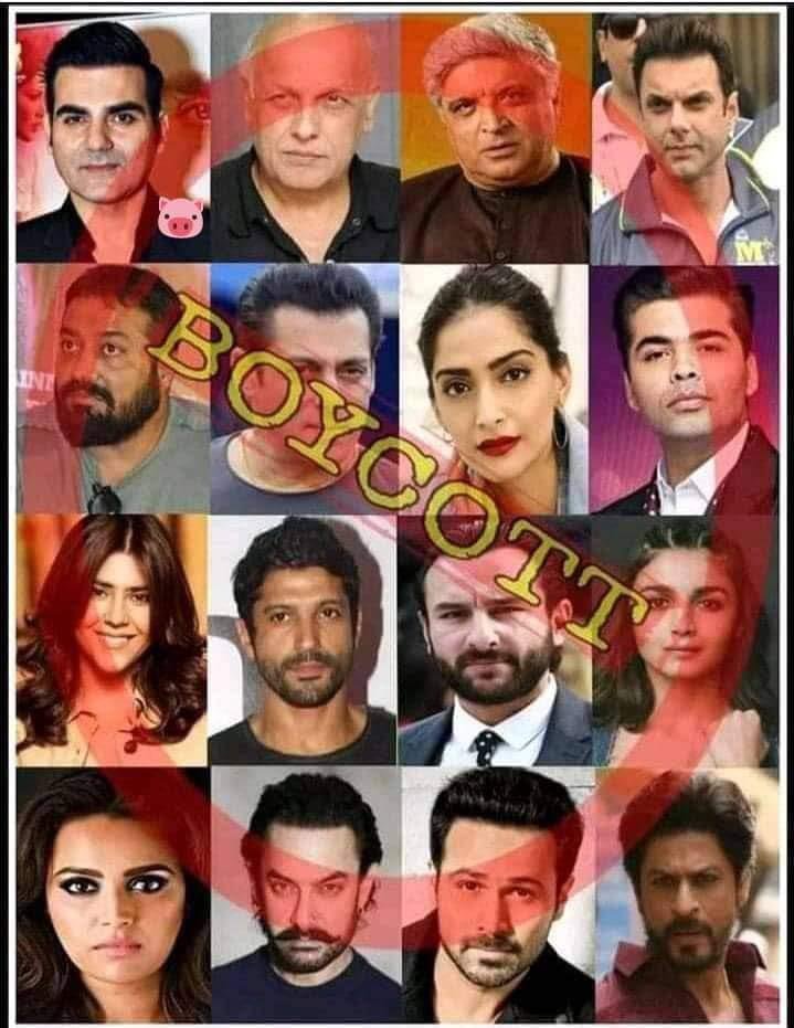 If you love your nation and care for Hindustan, boycott these traitors and hypocrites.