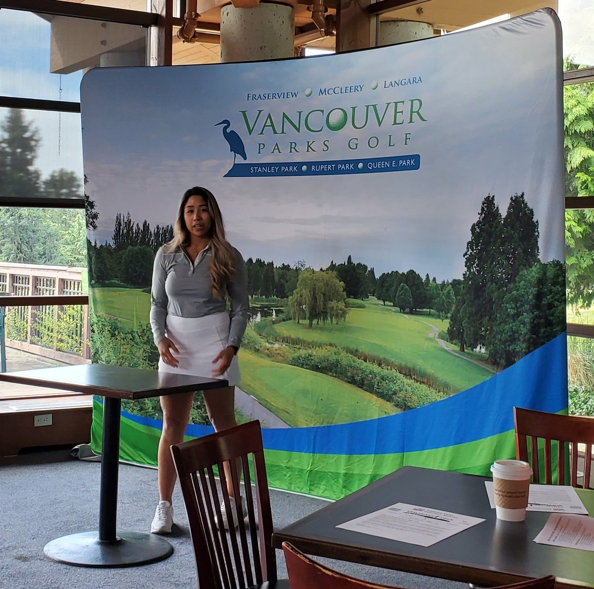 vancouvergolf's tweet photo. Great day out @VanParksGolf Langara GC for the @JohnstonMeier #VanOpen Media Day !!
Sponsors & media definitely taking notice of last years Women's Champion @ChristineWong6 who scortched a 65 (-6) including a back nine 30!!
#VanParksgolf #VGT #VanOpen
#JMinsurance https://t.co/wtywwDOUal