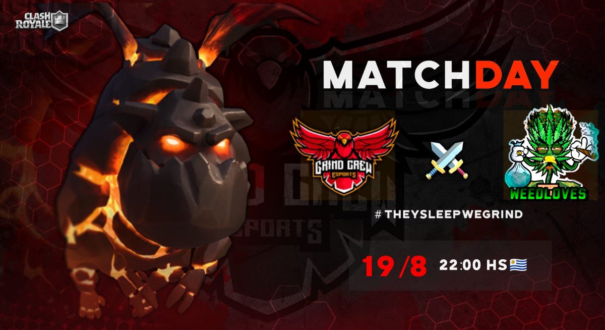 #GCCR | ¡MATCH DAY!

Otra noche de debut, esta vez en la #GhostCup de CR 👑

🆚 <a href="/weed_lovess/">⚡️Wēēd Løve$⚡️</a>
🏆 #GhostCup 

#TheySleepWeGrind 🦅