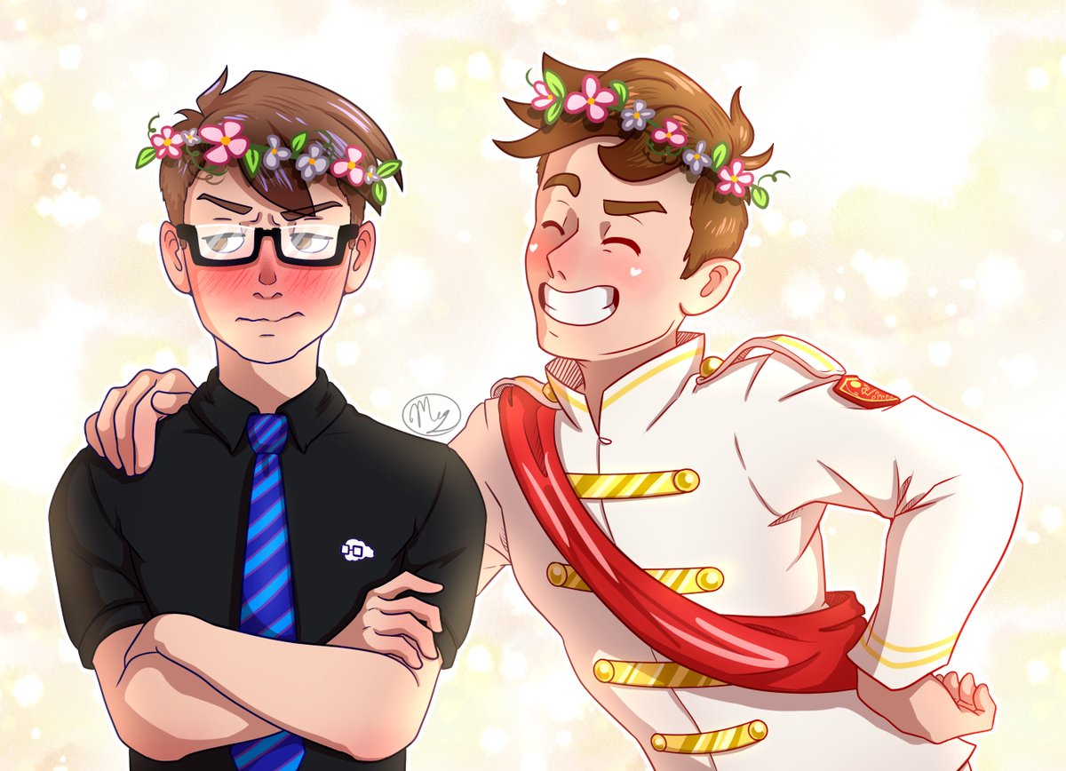 AyyyImmaNinja's tweet image. Flower Crowns~! #SandersSides 
@ThomasSanders