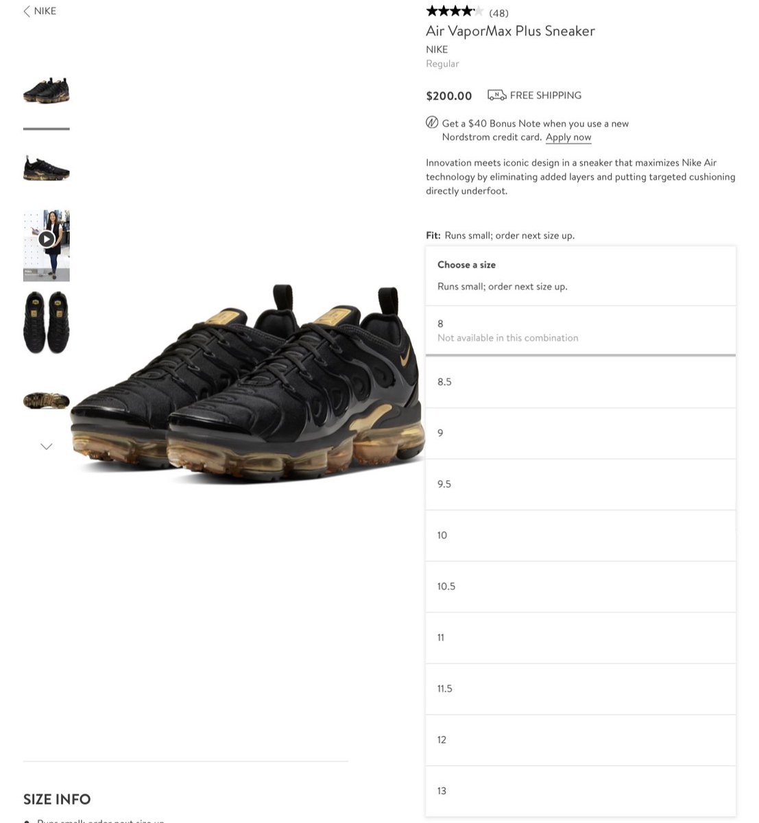 nordstrom vapormax plus