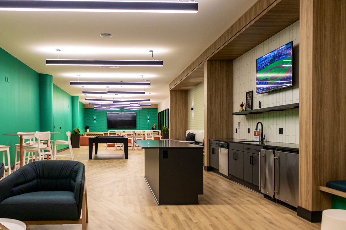 The May offers an impressive range of community amenties, including a well-appointed resident lounge, state-of-the-art fitness center, children’s playroom, bike storage + repair station, large makerspace, and more. And that’s just what’s on the INSIDE...