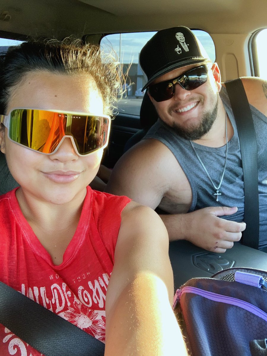 thuyblakley's tweet photo. #Trump2020 look at my fiancé hat 😂 https://t.co/UxVPoidqEC