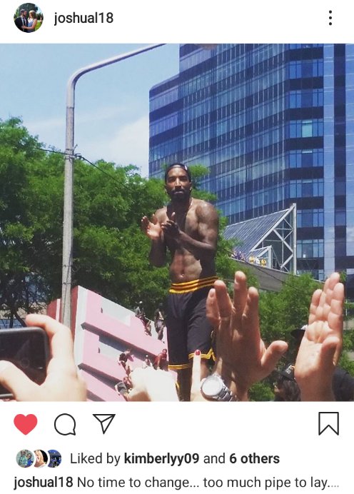 JLightsOut_WWE's tweet photo. The Bulls had Rodman. The Cavs had JR. The man gets us, and we get him.
#King #PipeLayersUnion216 #Cavs https://t.co/ek9rLEpaD7