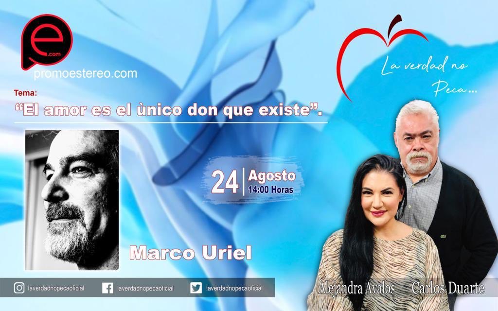laverdadnopeca2's tweet photo. Nuestro próximo programa de @laverdadnopeca2 tenemos a un extraordinario actor y escritor Marco Uriel ! Conócelo en su nueva faceta !! @PromoEstereo https://t.co/CNOVUZBh40