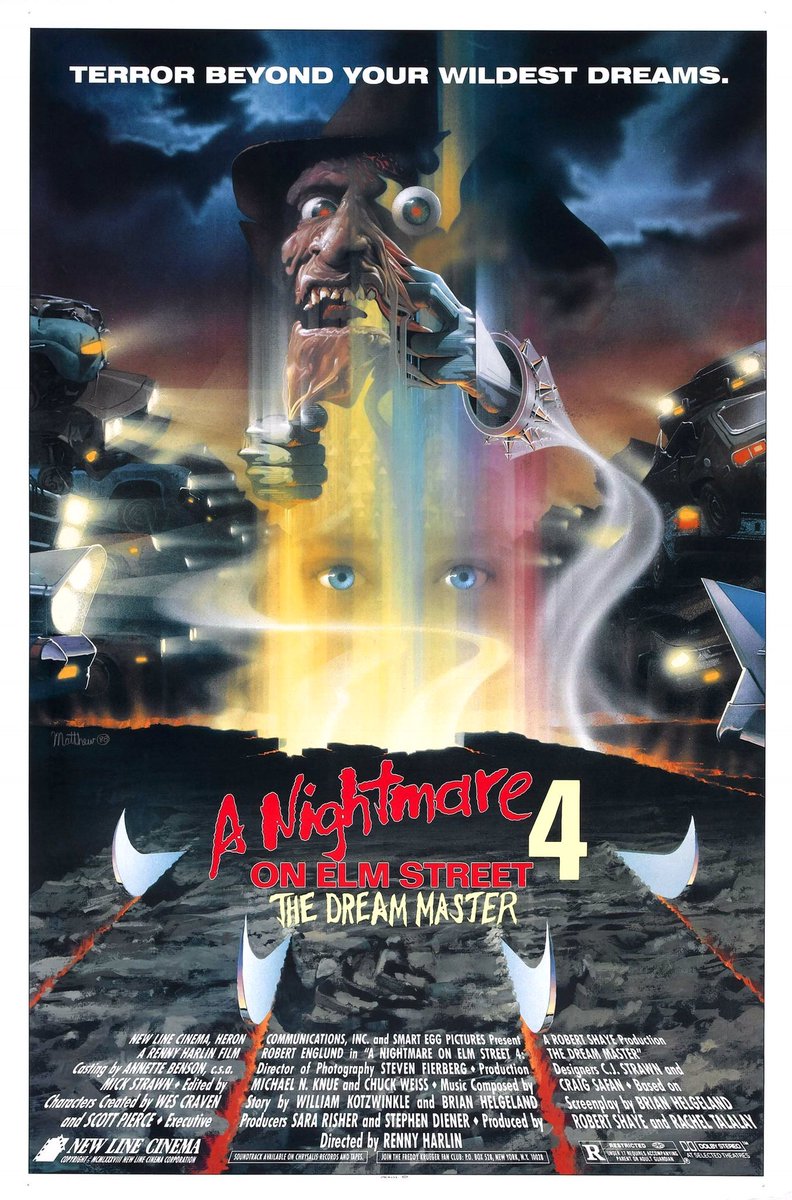 FilmNewsNos's tweet image. 🎬MOVIE HISTORY: 32 years ago today, August 19, 1988, the movie ‘A Nightmare on Elm Street 4: The Dream Master’ opened in theaters!

#RobertEnglund #LisaWilcox @dannyhassel #TuesdayKnight #BrookeTheiss #AndrasJones #ToyNewkirk #RodneyEastman #KenSagoes #NicholasMele #BrookeBundy