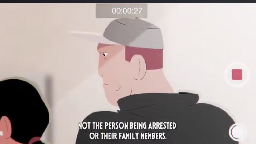 Always keep your camera focused on law enforcement, not theperson being arrested or their family members. Showing their identities can make them vulnerable to retaliation.
