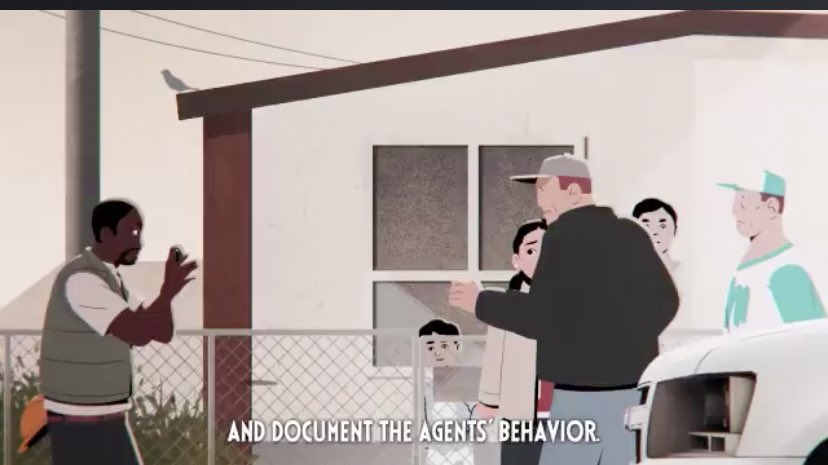 When documenting an arrest, film openly and comply with anyinstructions the agents give you. If the agents tell you to stop filming, you can tell them, “I am exercising my right to document this arrest.”