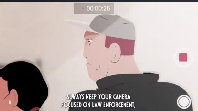 “Abdi let Andrea know that he was there to support her anddocument the agents’ behavior. If the agents ask you to step back, document yourself complyingand continue filming if you feel comfortable.”