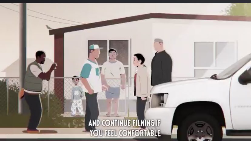 “Abdi let Andrea know that he was there to support her anddocument the agents’ behavior. If the agents ask you to step back, document yourself complyingand continue filming if you feel comfortable.”