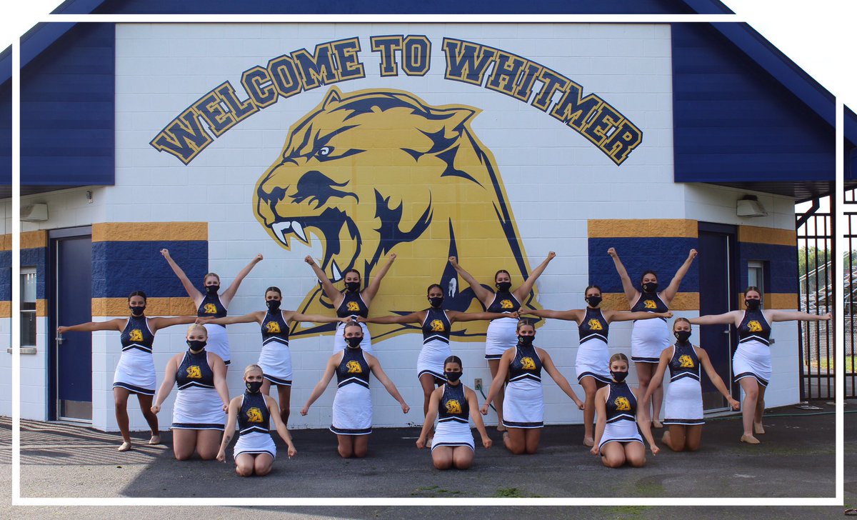 whitmerdance's tweet photo. Ready for those Friday night lights! 
💙💛👯‍♀️💃🐾 #maskup #wewantaseason #whitmerdance https://t.co/Y3IxOBPRvb