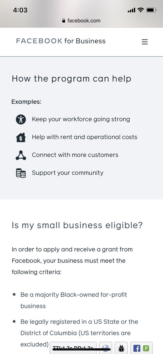 cassandraLclark's tweet photo. Calling all Black entrepreneurs affected by Covid!! Starting TODAY, Black-owned small business can apply for $40MM in grants from FB!! https://t.co/yAPVzsWYlf… #blackentrepreneurs #supportsmall #blackownedbusiness #blackbusinessgrant #facebookgrant #blackowned #blm https://t.co/J8vec5w6PE
