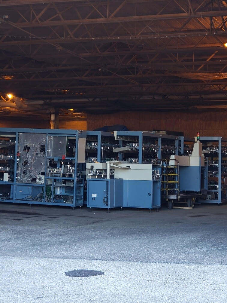 NBC News Exclusive: A Waterloo, Iowa postal employee provides these photos of a dismantled mail sorting machine, which now sits in a garage. The employee says it was in good working condition and that its recent removal has caused delivery delays. More tonight on  @NBCNightlyNews