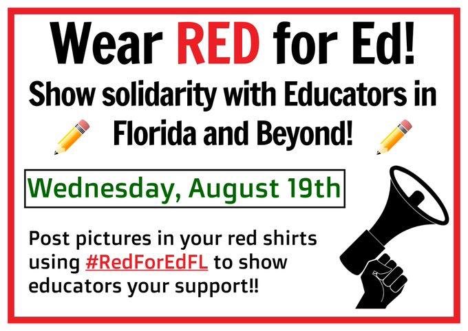 marcelaforny's tweet photo. Solidarity with educators in Florida and across the country fighting for safe schools โ๐พ#RedForEdFL #RedForEd https://t.co/44gEgEfgDu