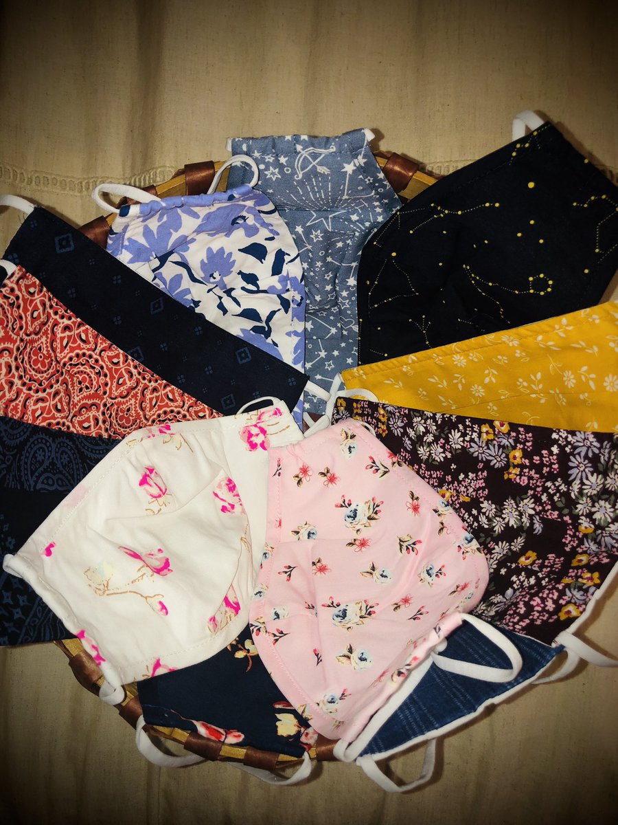 EmilyMesnick's tweet photo. I just finished my “masket”!!! Now it is easier to coordinate my masks with my outfits! It is all about perspective and embracing our new “normal!” My 14 year old is excited to match her masks too! 
What are you doing to help young ones embrace mask wearing? https://t.co/ykqoBST2bu