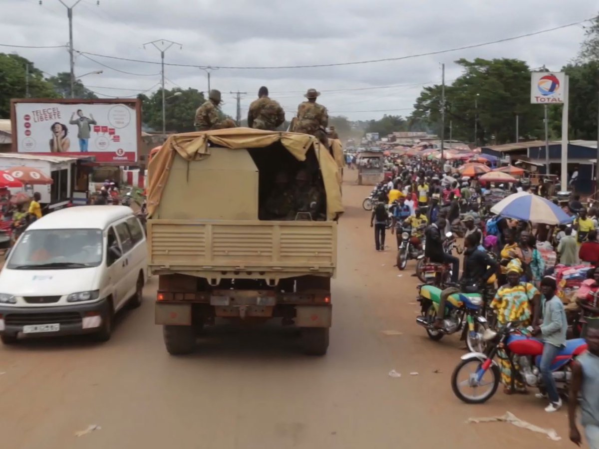 Russian private military contractors in CAR with Ural-4320 trucks. 7/ https://t.me/grey_zone/4274&nbsp;