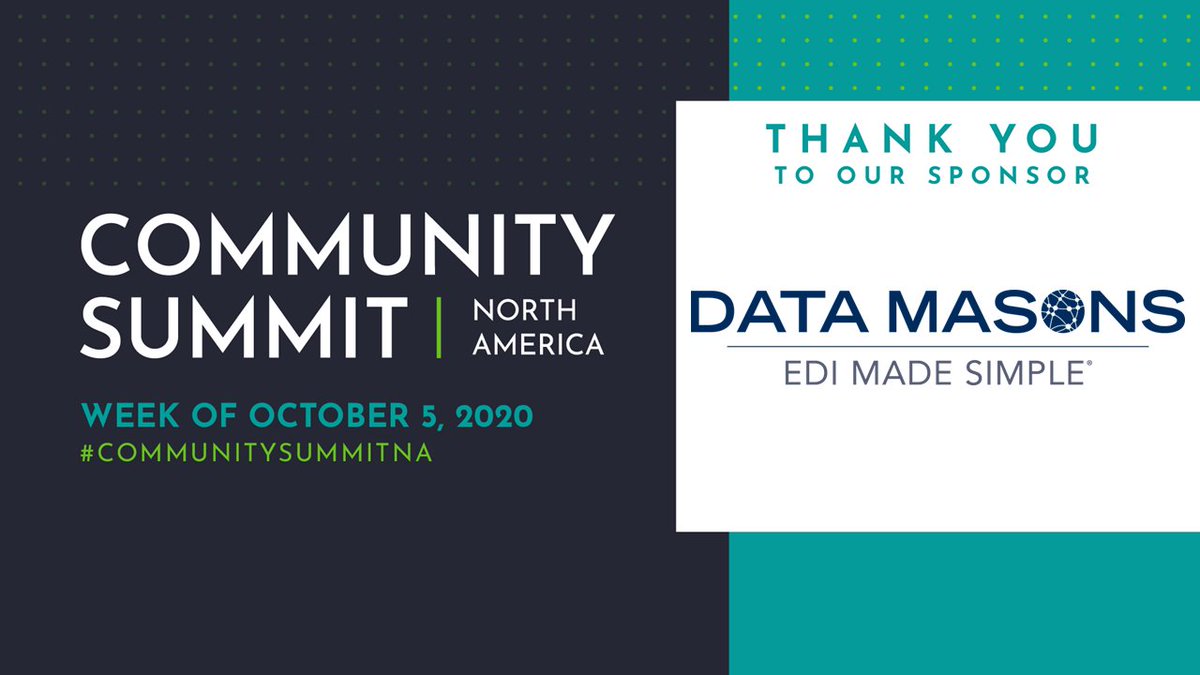 D365Communities's tweet photo. Shout-out to Premier Sponsor @DataMasons for helping us bring stellar content to the #community this October at #CommunitySummitNA!
https://t.co/JCqdNOWwsO https://t.co/KbH4GHfv3a