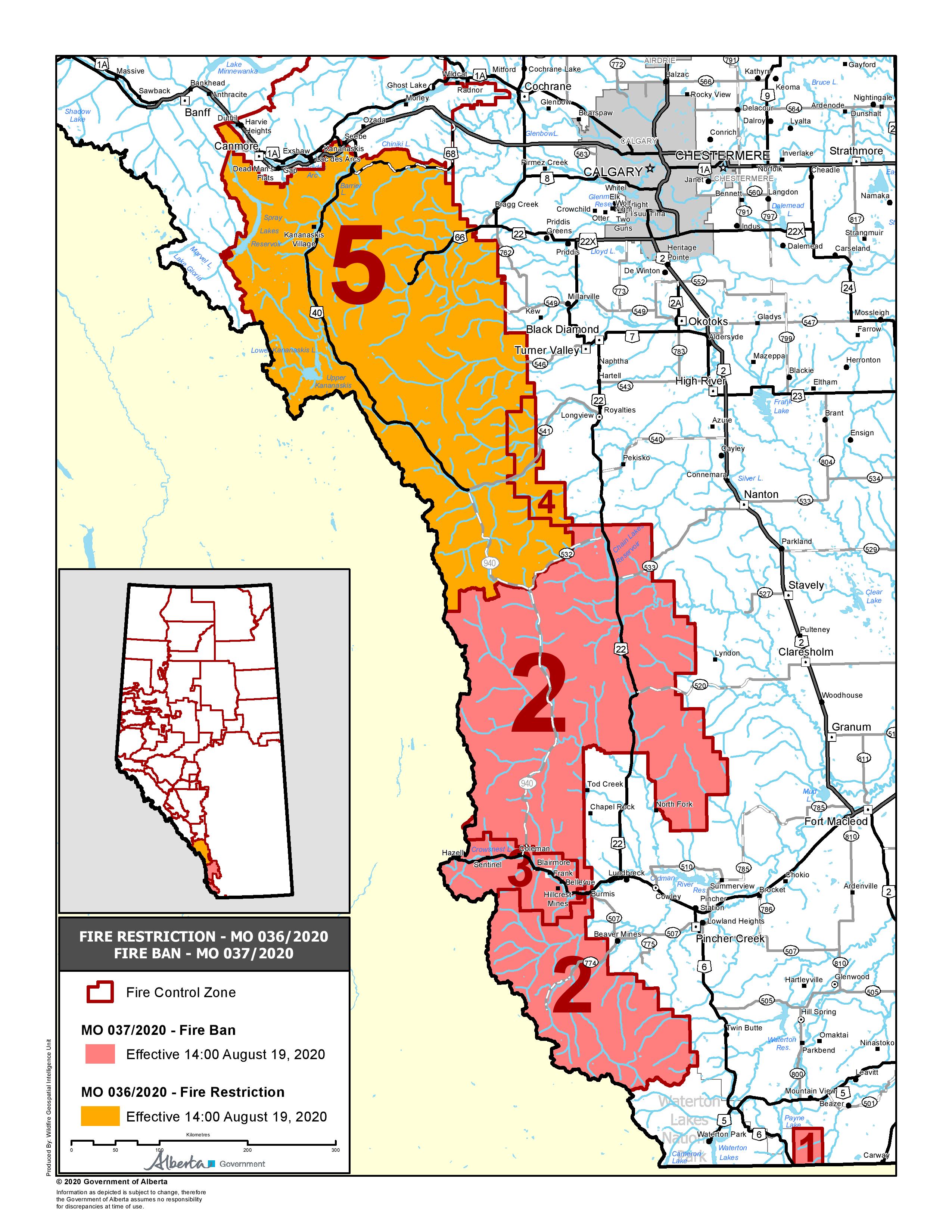 Calgary Forest Area Map Alberta Wildfire Auf Twitter: „Due To Continued Hot And Dry Conditions And  No Precipitation In The Forecast, A Fire Ban Is Now In Place For Southern  Parts Of The Calgary Forest Area.
