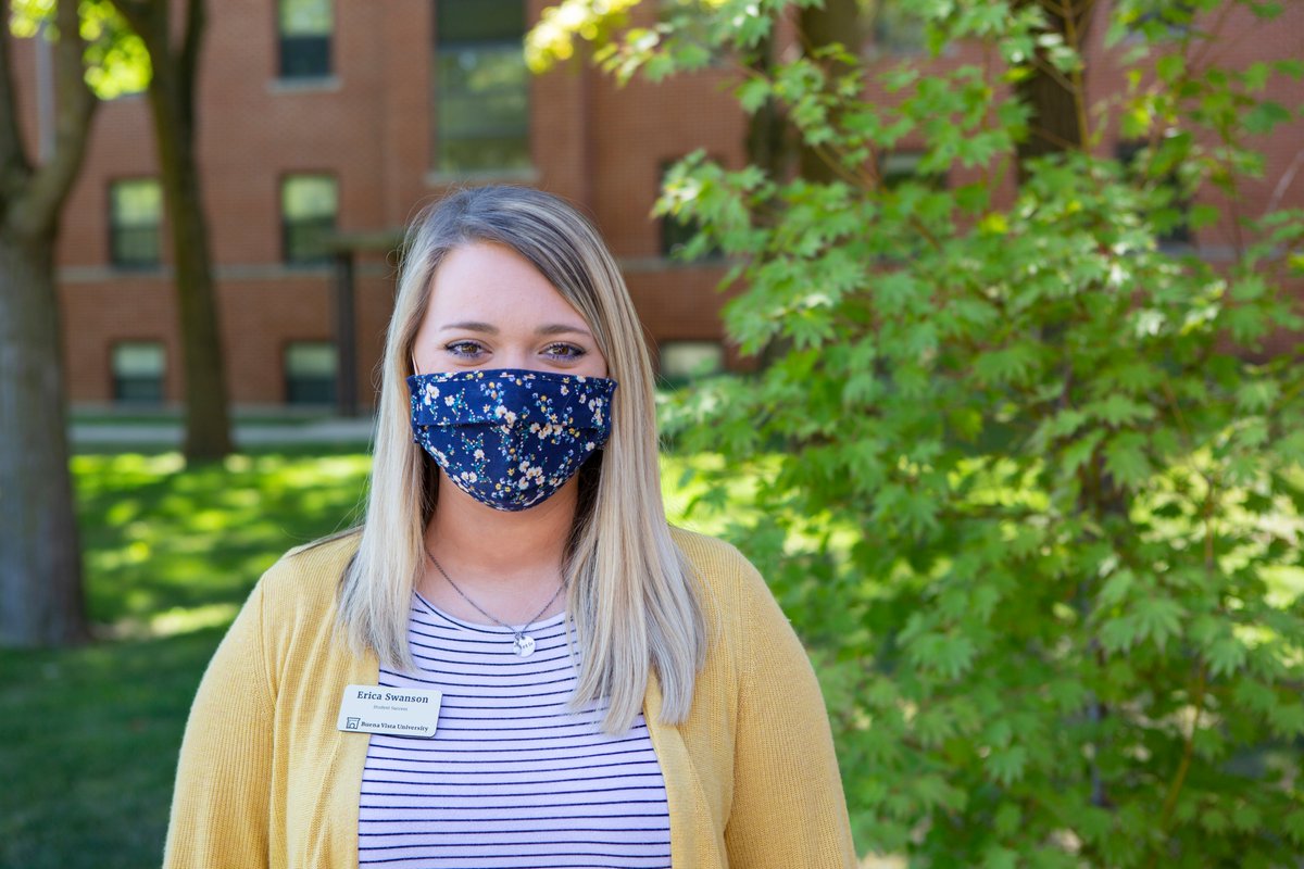 BuenaVistaUniv's tweet photo. “I’m so excited for our new #BVU students to get to campus and for Welcome Week to get started! We have so many fun, interactive, and safe activities planned that will make the first few days of college some of the best!” Erica Swanson #FacesofBVU #BeaversForward https://t.co/OMwK2t6E5Q
