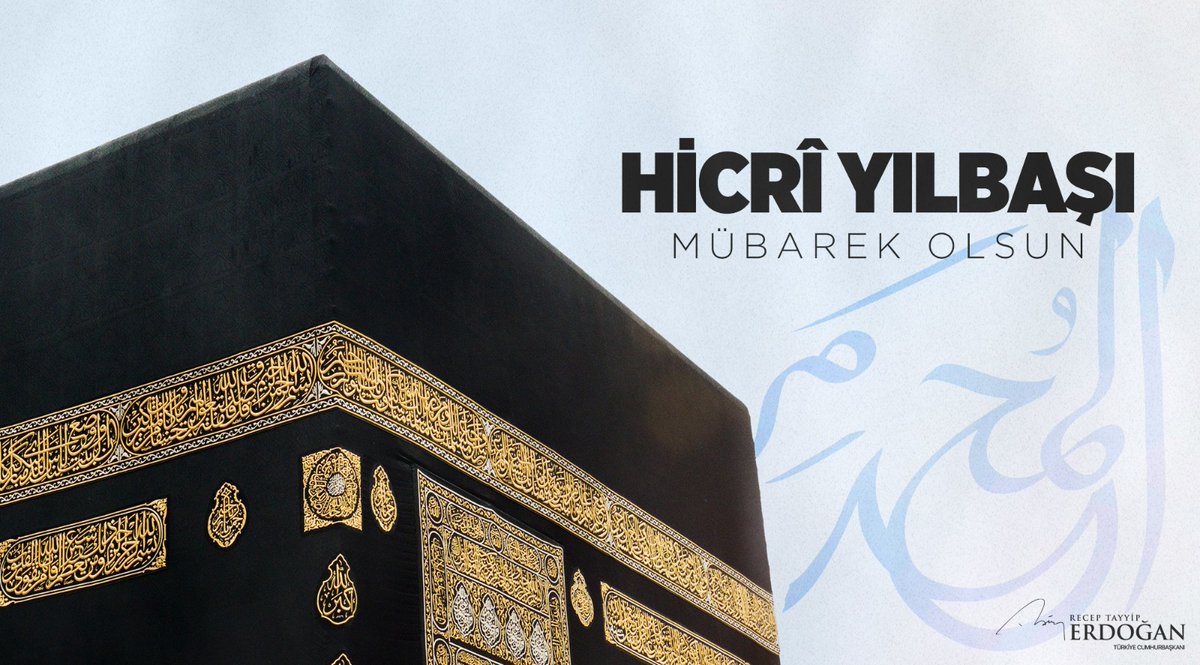 RTErdogan's tweet photo. Milletimizin ve İslam aleminin Hicrî 1442 yılını tebrik ediyor, yeni yılın ülkemiz, İslam dünyası ve insanlık için hayırlara vesile olmasını Cenab-ı Allah’tan niyaz ediyorum. https://t.co/ZlzVcNE7L5