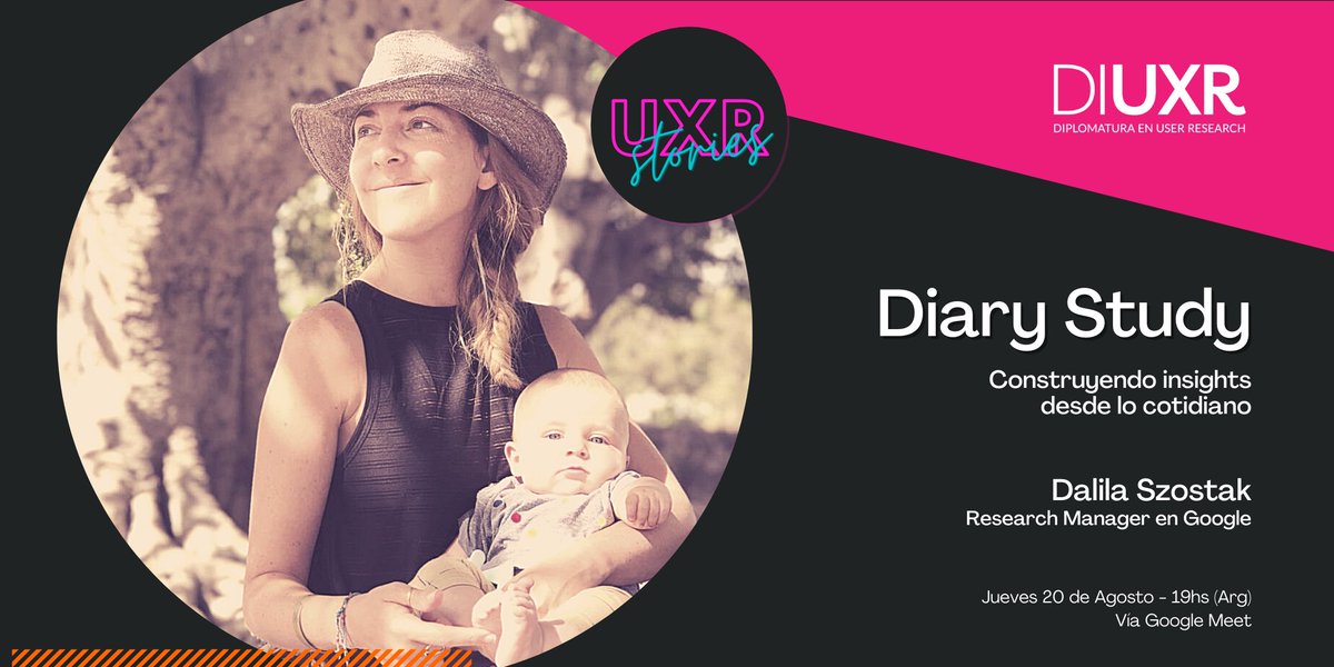 En nuestro primer User Reseach Stories nos acompaña Dalila Szostak para contarnos su experiencia con diarios de estudio en Google.

Inscribite> bit.ly/2Q0t4Il