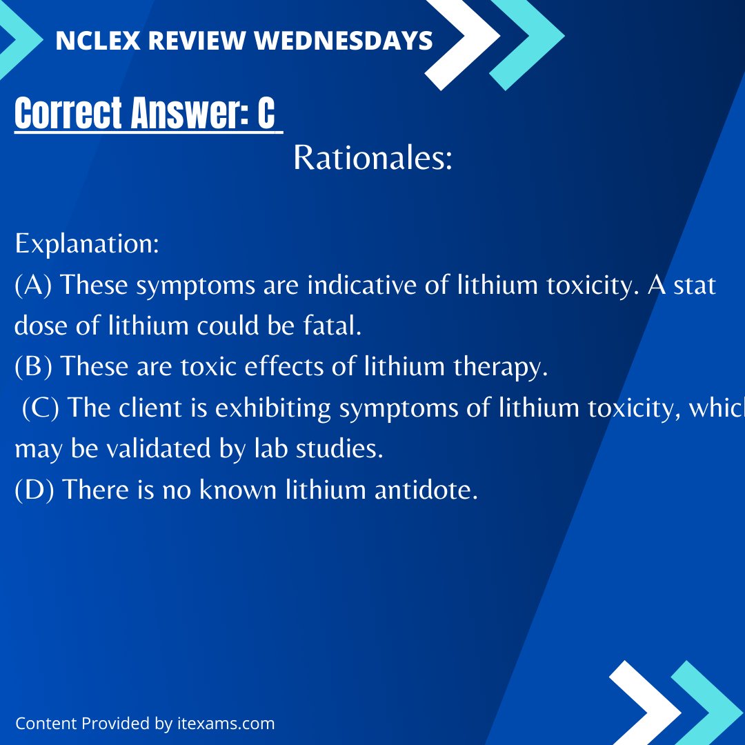 MichiganNSA's tweet photo. Take a moment to read these questions to help you review for the NCLEX 🧠🤔💡
Comment down below any topics you would like us to review next week 🙋‍♂️🙋
Also comment your answers below !
#NCLEXreviewwednesdays #nclexprep #nclexreview https://t.co/GFmnqabun9