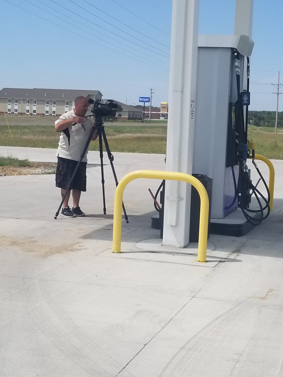 PrairieHrznAg's tweet photo. A pleasure participating in @GoodDayKansas – Kansans Fueling Kansas segments today! @JoeKreutzer talked on the ethanol process at the plant and its short journey just a ¼ mile away to our fuel pumps.🌽⛽️ Special thanks to @kscorn for reaching out! Episode to be released mid-Sept! https://t.co/LLBLTRnmp7