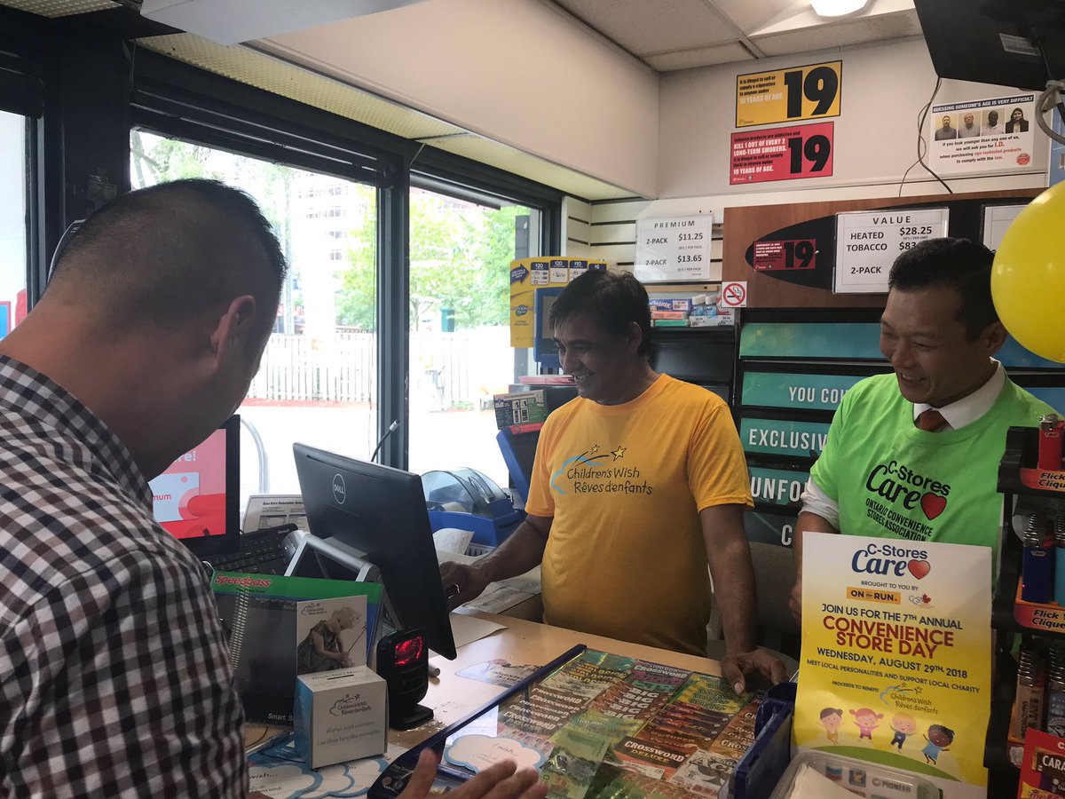 StanChoMPP's tweet photo. #CStoreDays are taking place now in #Ontario until Aug 22! During this time, donations are being collected by @OntarioCStores in support of some absolutely AMAZING homegrown children’s charities! Learn more: https://t.co/onrePRDXR8 #cstoreweek (Photo 2018) https://t.co/J3yWWCuo5M
