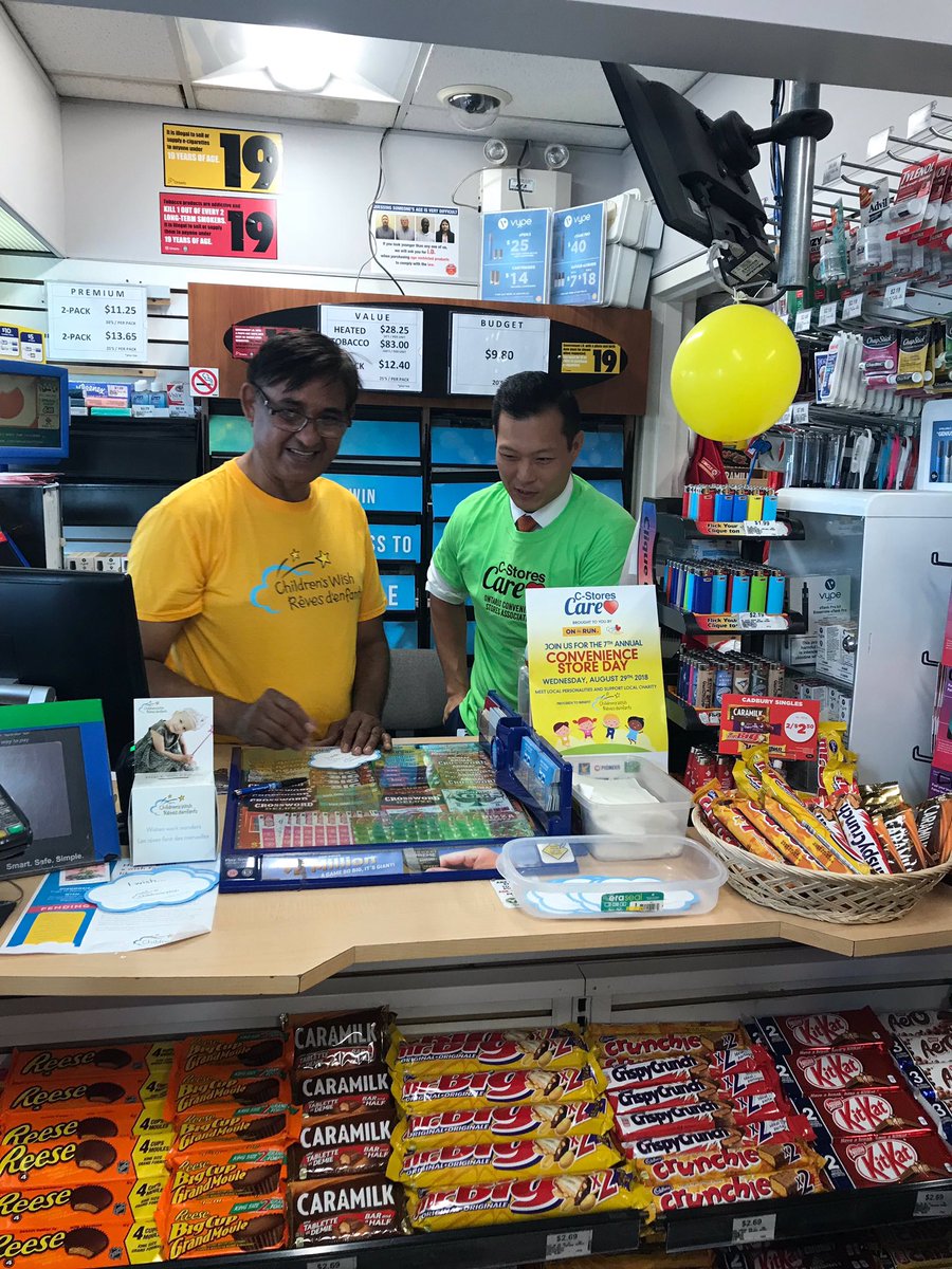 StanChoMPP's tweet photo. #CStoreDays are taking place now in #Ontario until Aug 22! During this time, donations are being collected by @OntarioCStores in support of some absolutely AMAZING homegrown children’s charities! Learn more: https://t.co/onrePRDXR8 #cstoreweek (Photo 2018) https://t.co/J3yWWCuo5M