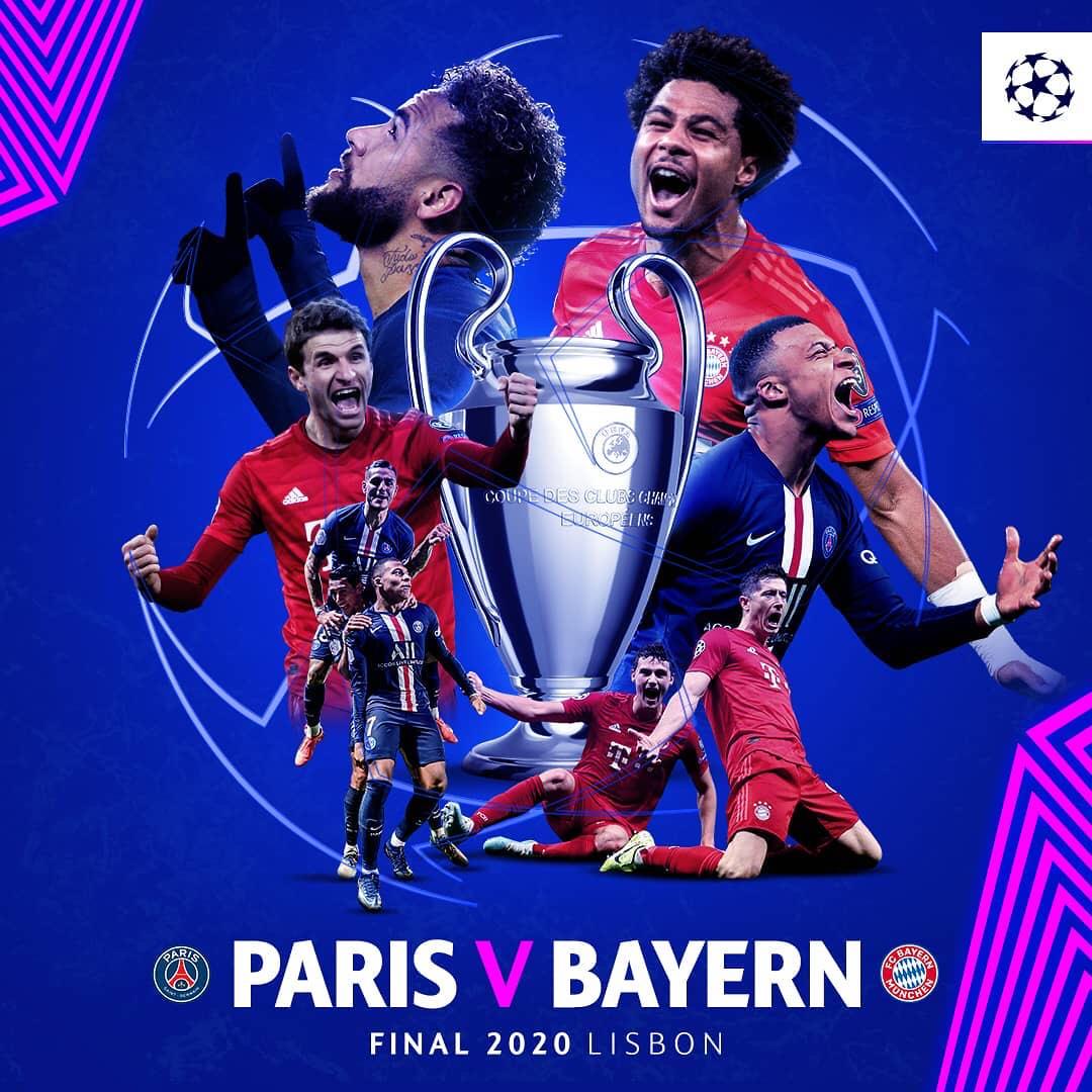 Ya tenemos a los finalistas de esta edición de la #ChampionsLeague! ⚽️ #BayernMunich y #PSG se medirán este Domingo para ver quien levantará "La Orejona"! 🏆 #LosFutboleros