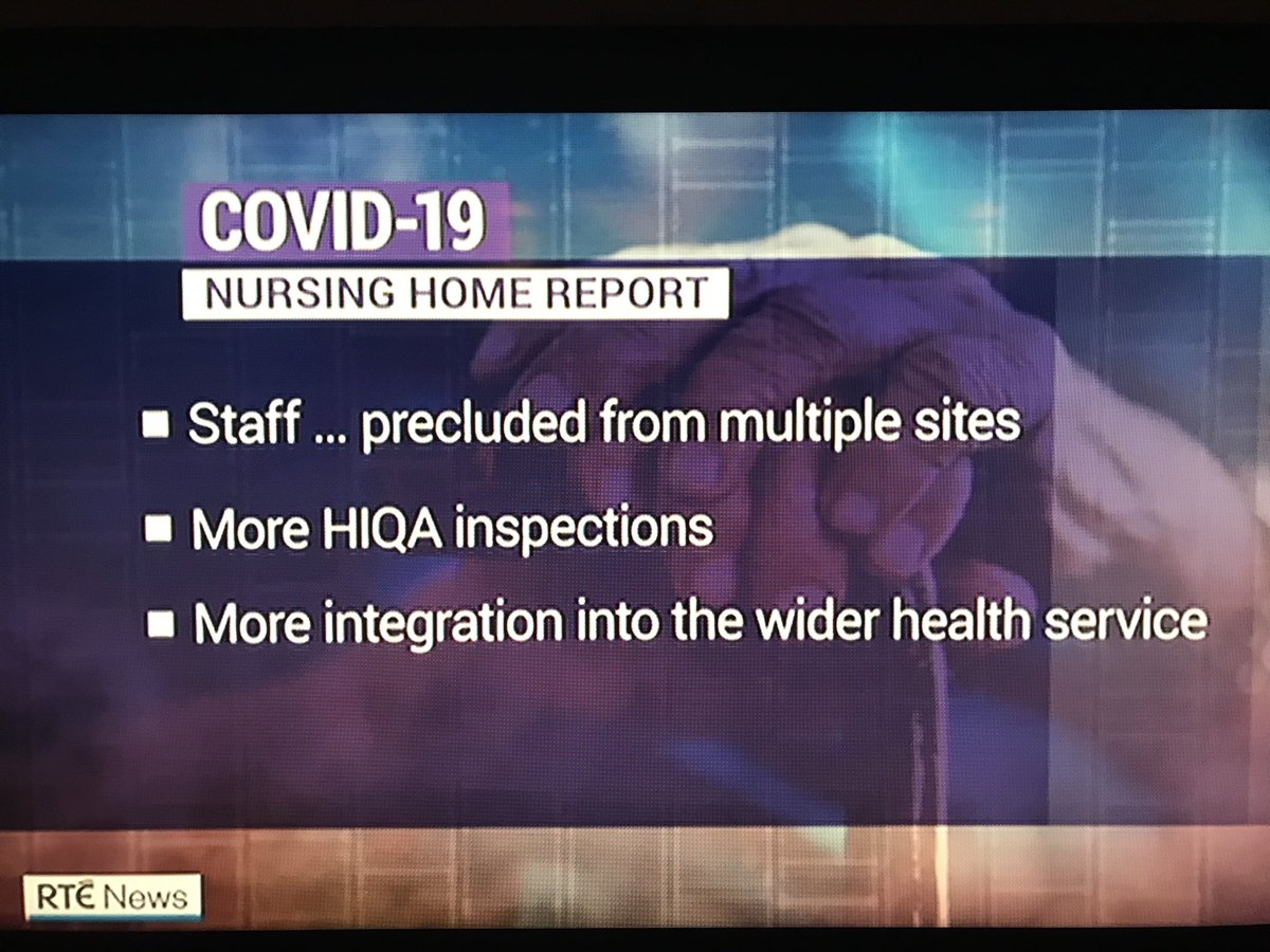 lilycogan's tweet photo. Important to acknowledge complexities involved in care of frail older people & need for adequate supports & oversights
#ExpertPanelReport #Covid19 #NursingHomes welcome. Recommendations need to be supported. Not convinced of benefit of increasing frequency HIQA inspections😳 https://t.co/zohvKkoTvX