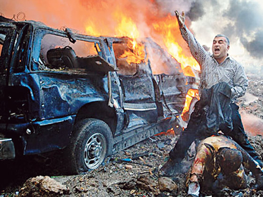 Beside the extensive blast damage, other evidence suggestive of a SADM-like device are all the fires & car damage, characteristic of NYC on 9/11 wch physicist Heinz Pommer attributes to nuclear electromagnetic pulse (EMP)58/ http://www.911history.de/aaannxyz_ch07_en.html