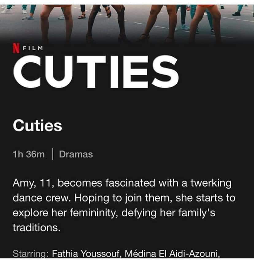 CheesyPsycho's tweet photo. @netflix what is wrong with you? This is disturbing af. 
Stop normalising paedophilic content. https://t.co/qTtoDIM1xH